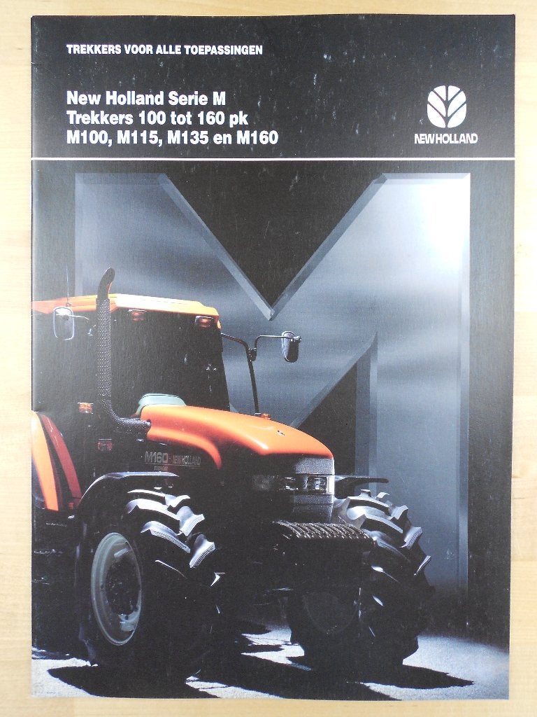 New Holland M100 M115 M135 M160 Tractor Brochure 1996, Verzenden, Zo goed als nieuw, New Holland