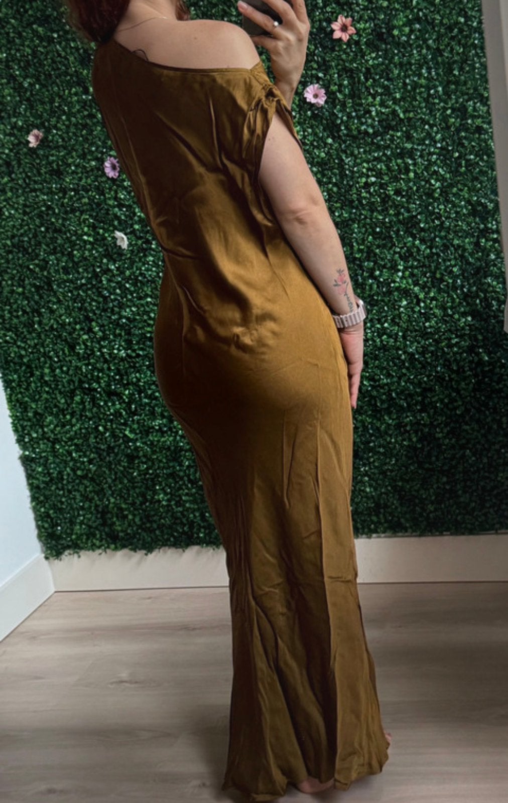 Zara mosterdgele satijnen jurk – maat L – NIEUW met kaartje, Kleding | Dames, Jurken, Maat 38/40 (M), Bruin, Nieuw, Ophalen of Verzenden