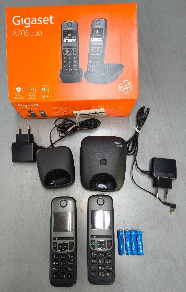 gigaset A705 Duo dect telefoon met 2 handsets, Ophalen of Verzenden, Zo goed als nieuw, 2 handsets, Stralingsarm