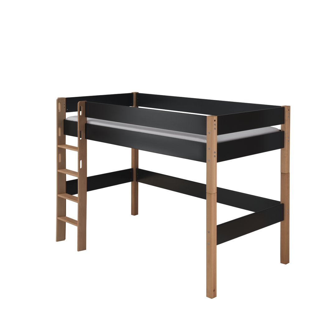 Infans Color midislaper - 90x200 - Antraciet/beuken, Niet ingevuld, Niet ingevuld, Niet ingevuld