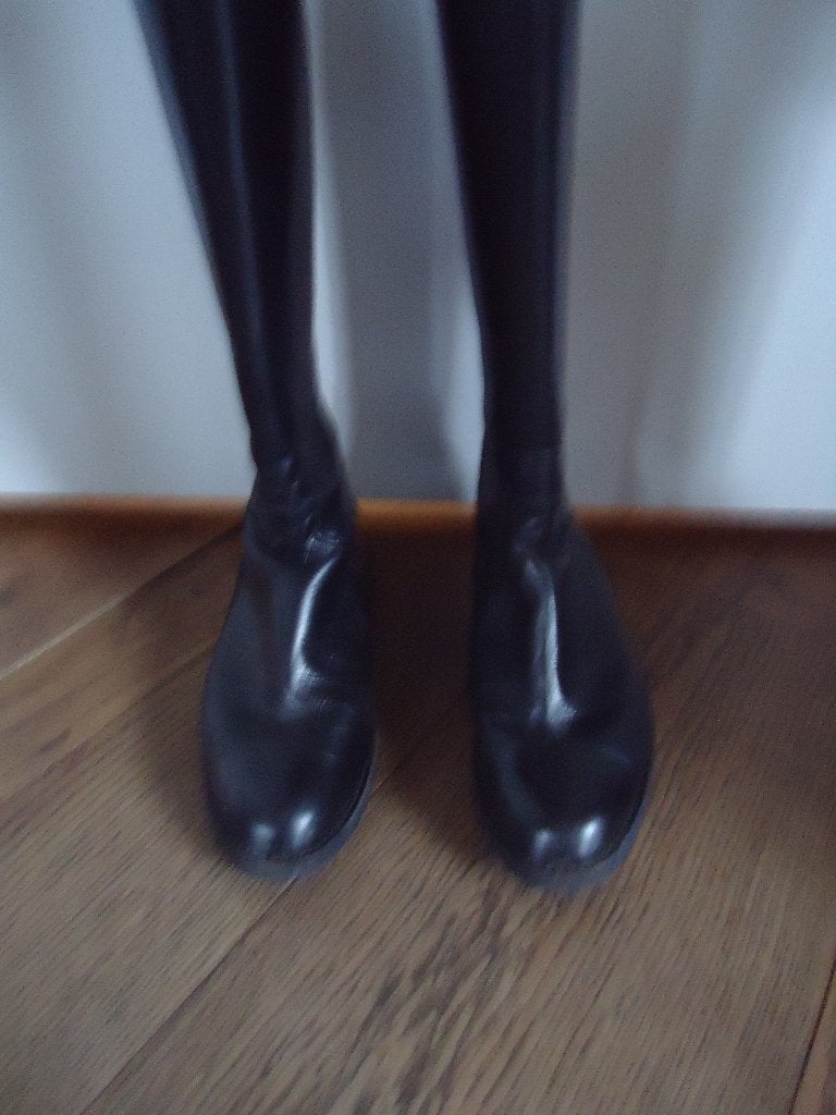 Zwart leren Boots & Woods (rij) laarzen maat 38, Hoge laarzen, Zwart, Ophalen of Verzenden, Zo goed als nieuw