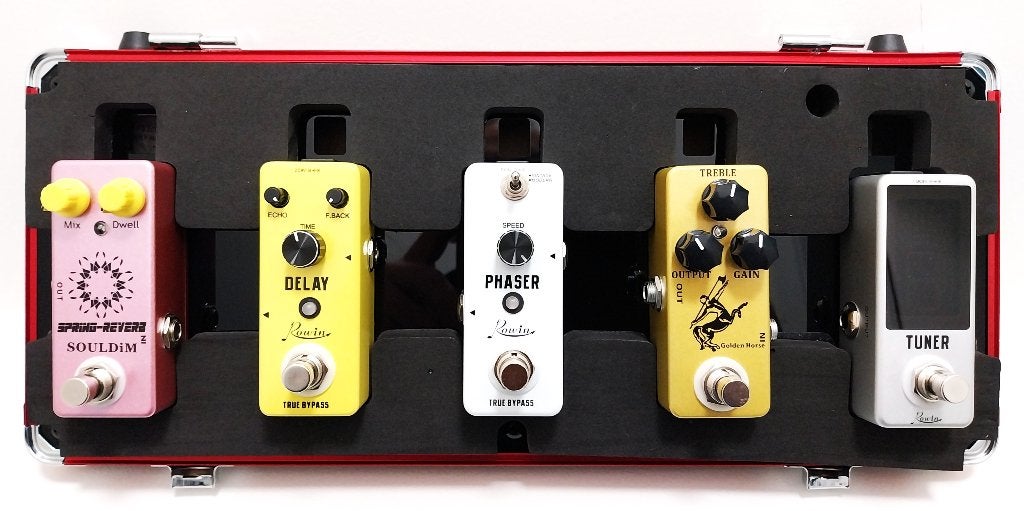 Pedal Case voor 5 mini gitaar effectpedalen, Ophalen of Verzenden, Zo goed als nieuw, Delay of Echo
