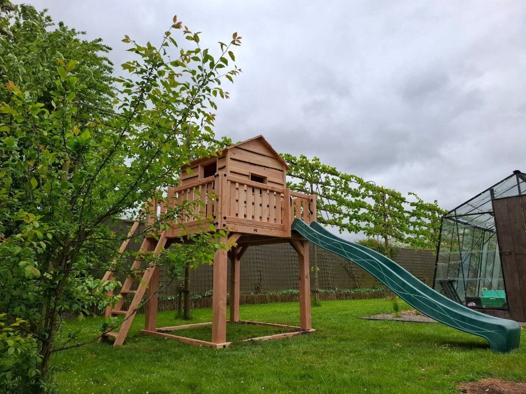 BOOMHUT BOSHUIS speeltoren speelhuis klimtoren speeltoestel, Ophalen, Nieuw, Schommel, Aanbouwonderdeel
