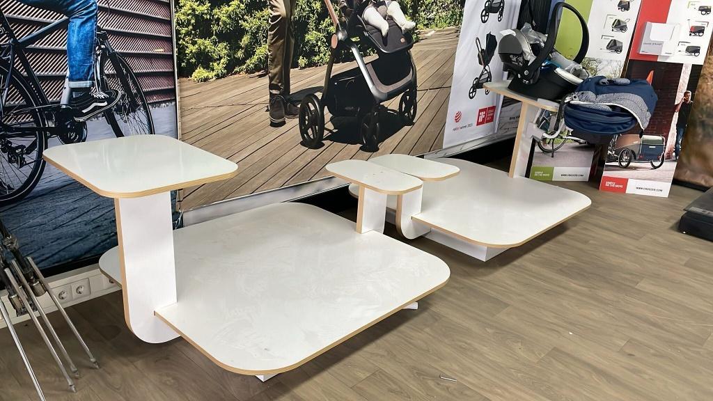 Diverse houten en metalen showroom podiums GRATIS AFHALEN, Ophalen, Gebruikt, ., Overige typen