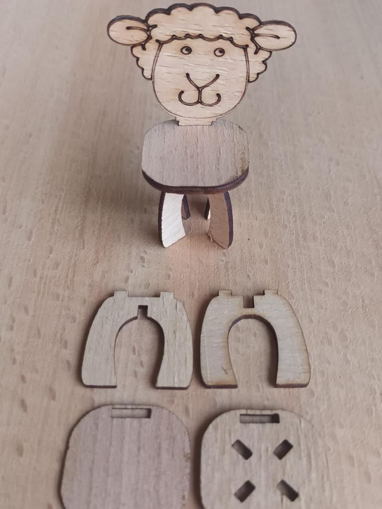 Kinderstoel 1:12, Ophalen of Verzenden, Clearstamp