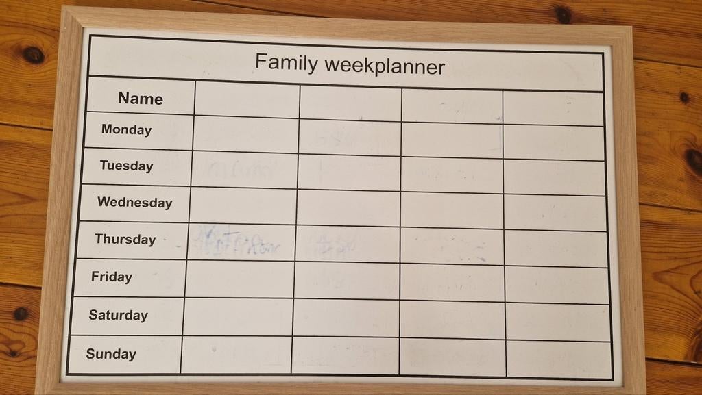 Family weekplanner, Ophalen of Verzenden, Maandkalender, Nieuw