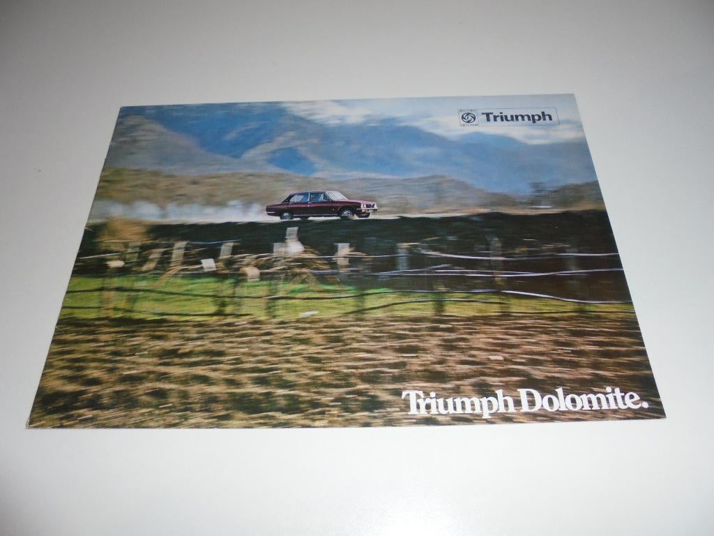 brochure Triumph Dolomite, Ophalen of Verzenden, Zo goed als nieuw, Overige merken