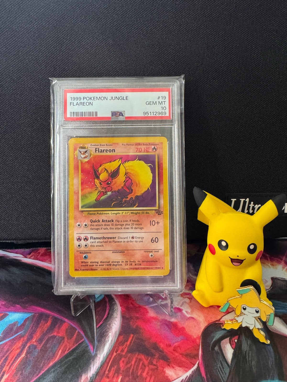 1999 Pokémon Jungle Flareon PSA 10 Non-Holo, Ophalen of Verzenden, Nieuw, Losse kaart