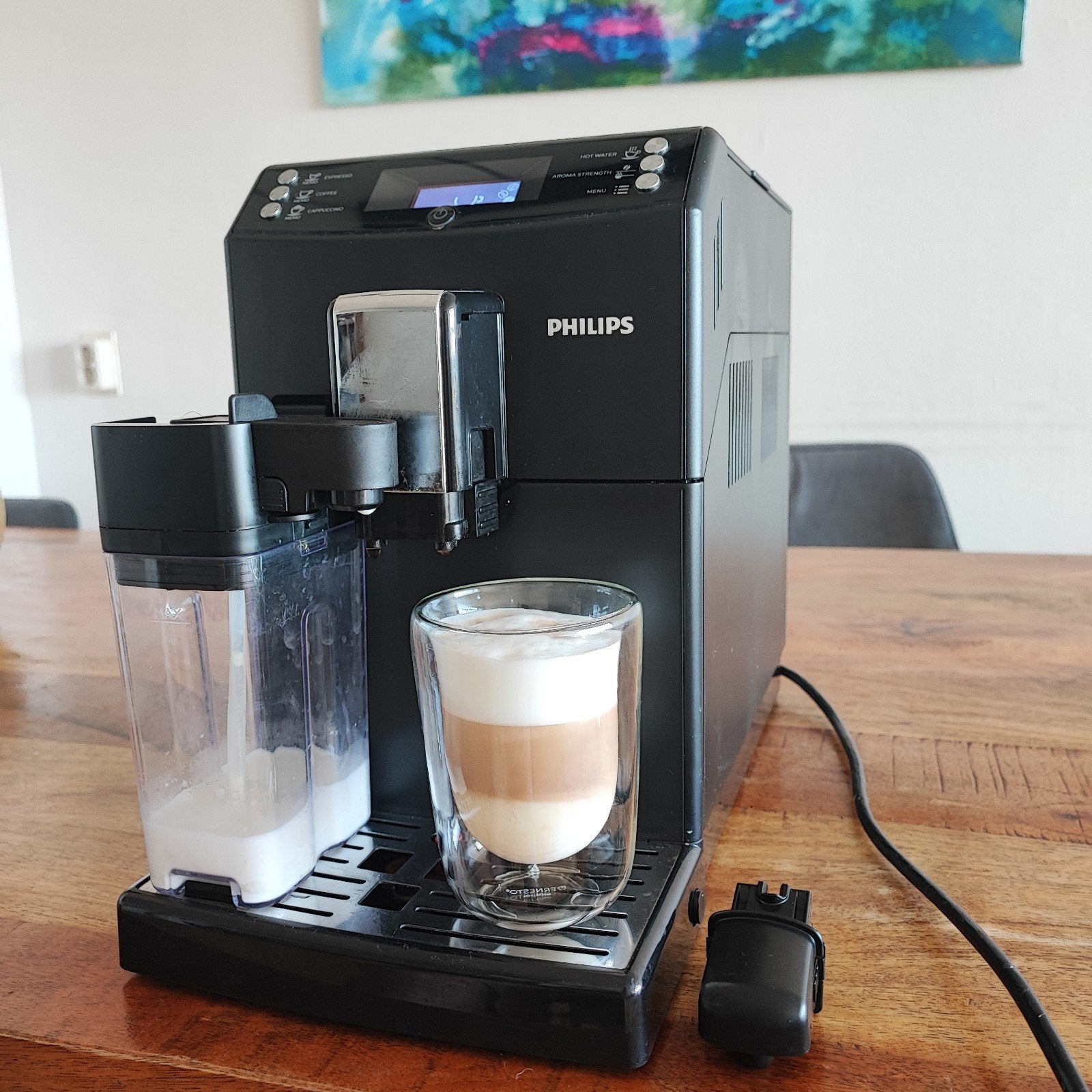 Philips EP3550 Koffiemachine met AquaClean filter, Ophalen, Afneembaar waterreservoir, Gebruikt, 10 kopjes of meer
