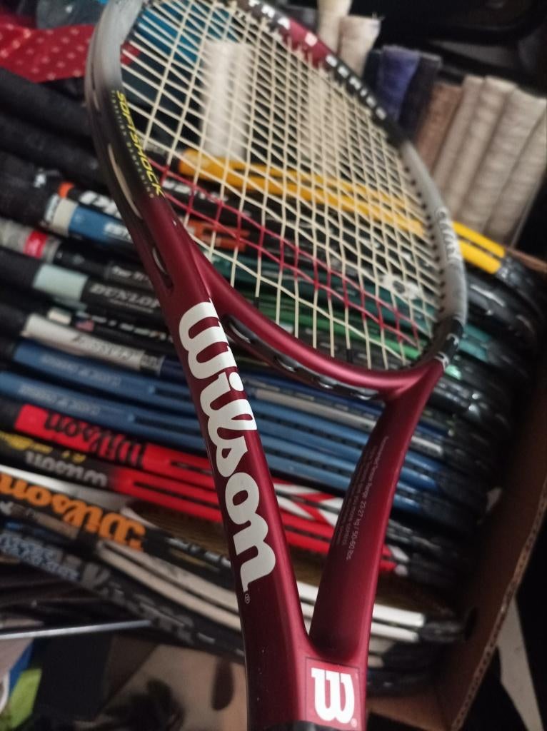 Tennisracket v.a. €25 + advies en nwe grip. Tennisrackets A+, Ophalen of Verzenden, Racket, Overige merken