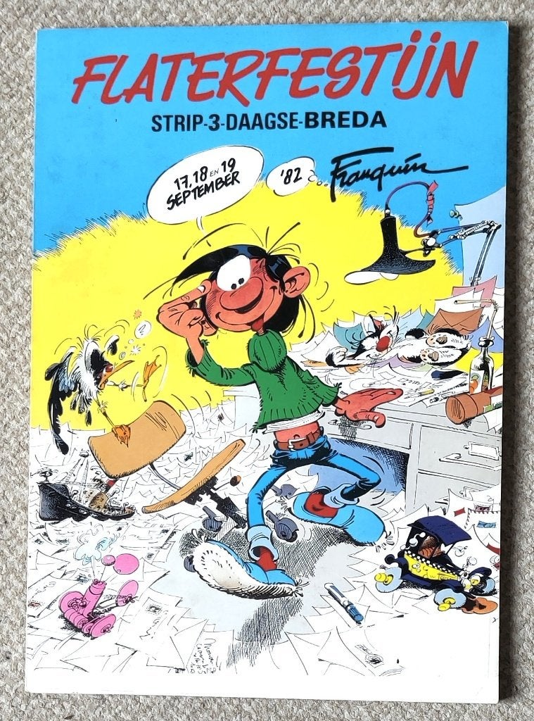 Flaterfestijn strip 3 daagse Breda 1982, Eén stripboek, Ophalen of Verzenden, Zo goed als nieuw