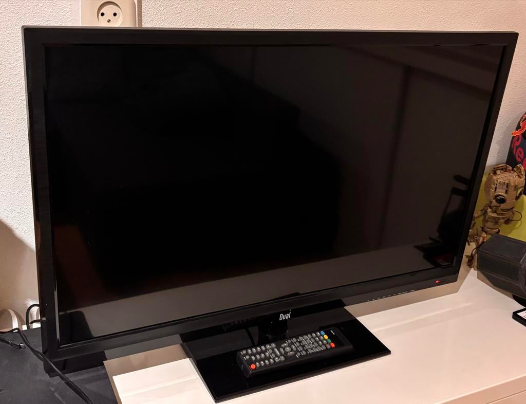 LED Dual TV 32 inch met afstandsbediening, Audio, Tv en Foto, Televisies, Gebruikt, 50 Hz, 80 tot 100 cm, Ophalen