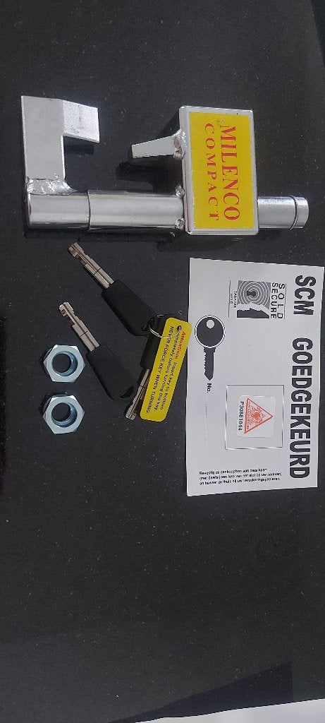 SCM goedgekeurd koppelingsslot voor caravan of aanhanger, Ophalen of Verzenden, Zo goed als nieuw