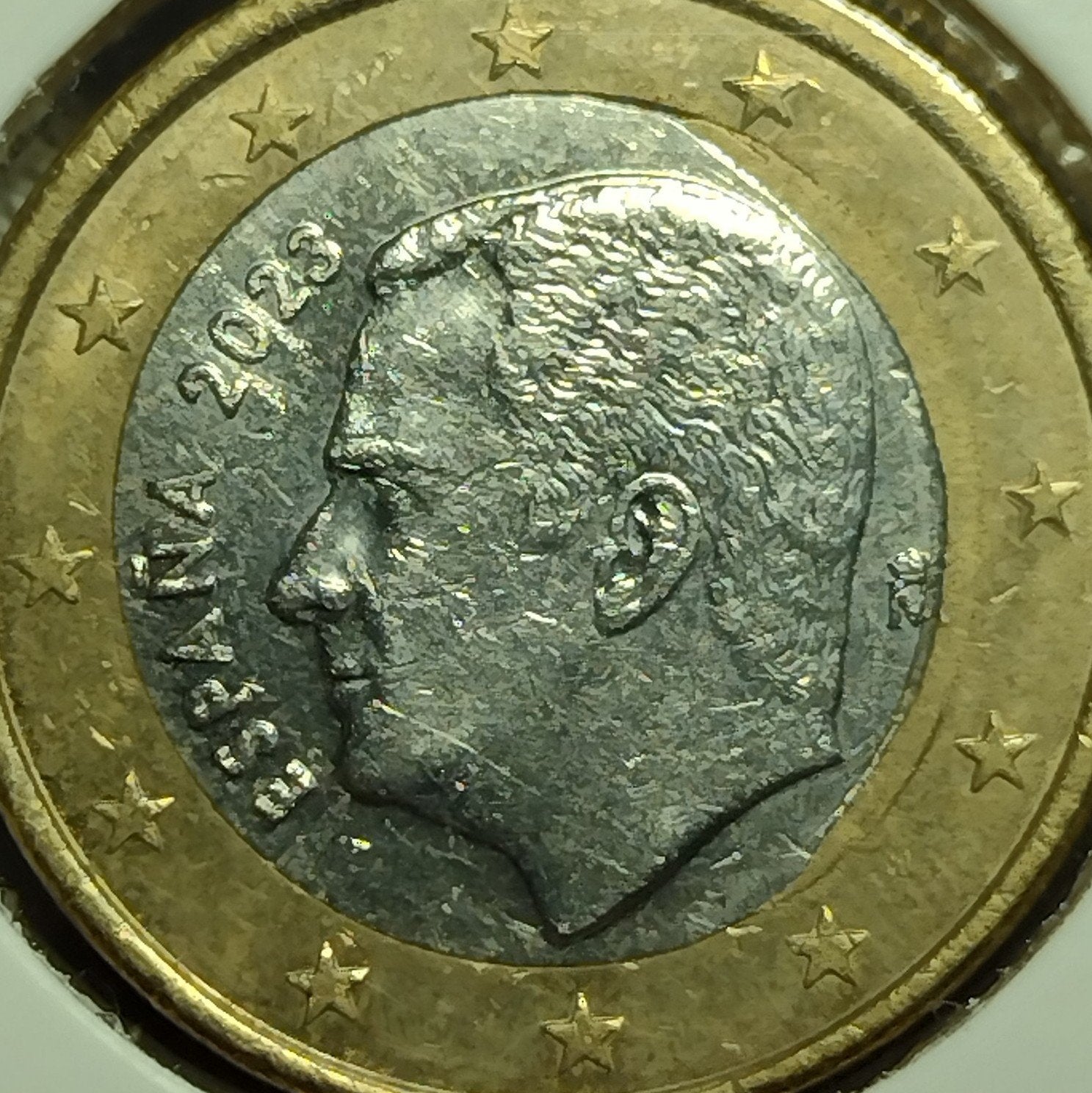 1 Euro Spanje 2023 - Spiegelei Misslag, Postzegels en Munten, Munten | Europa | Euromunten, Ophalen of Verzenden, Spanje, 1 euro