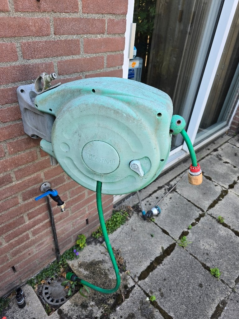 Autoreel 10m tuinslanghaspel, Tuin en Terras, Tuinslangen, Ophalen of Verzenden, Gebruikt, Tuinslang