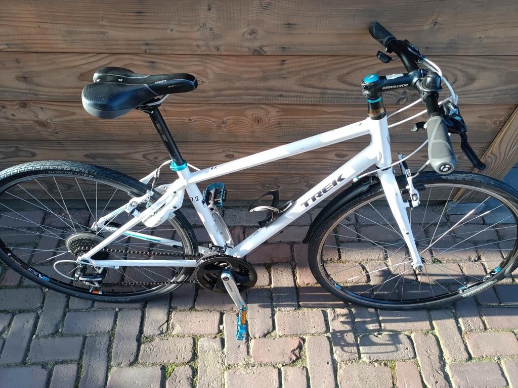 Trek FX 7.2 lichtgewicht aluminium alpha silver frame,wit, Ophalen, Gebruikt, Meer dan 20 versnellingen, Overige merken