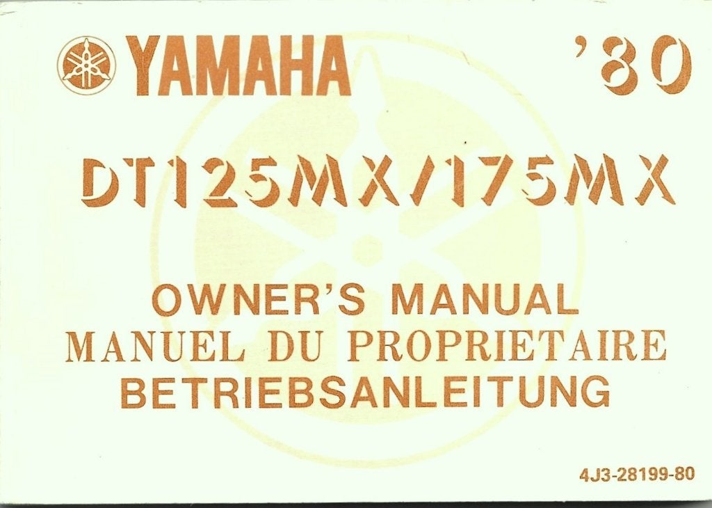 Yanaha DT125 MX DT175 MX manual handleiding (8061z), Motoren, Verzenden, Overige merken