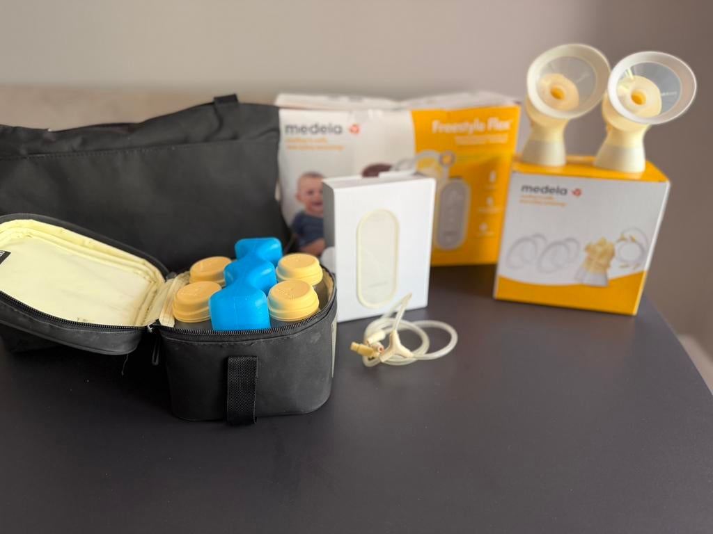 Medela freestyle flex dubbele borstkolf, Kinderen en Baby's, Babyvoeding en Toebehoren, Ophalen of Verzenden, Gebruikt, Borstkolf