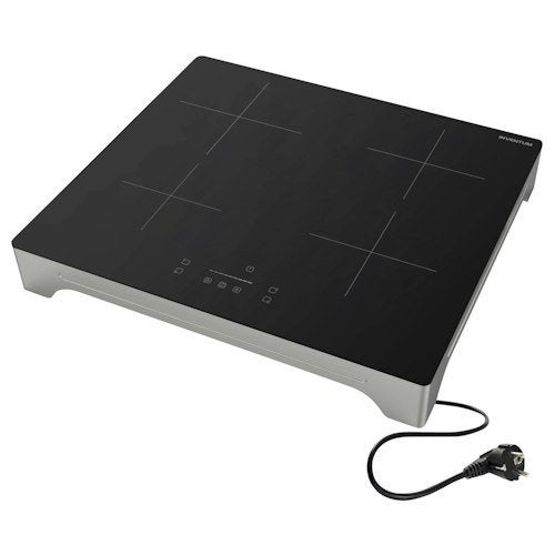 Inventum VH16010ZIL Vrijstaande Inductiekookplaat, Ophalen, 4 kookzones, Zo goed als nieuw, Inductie