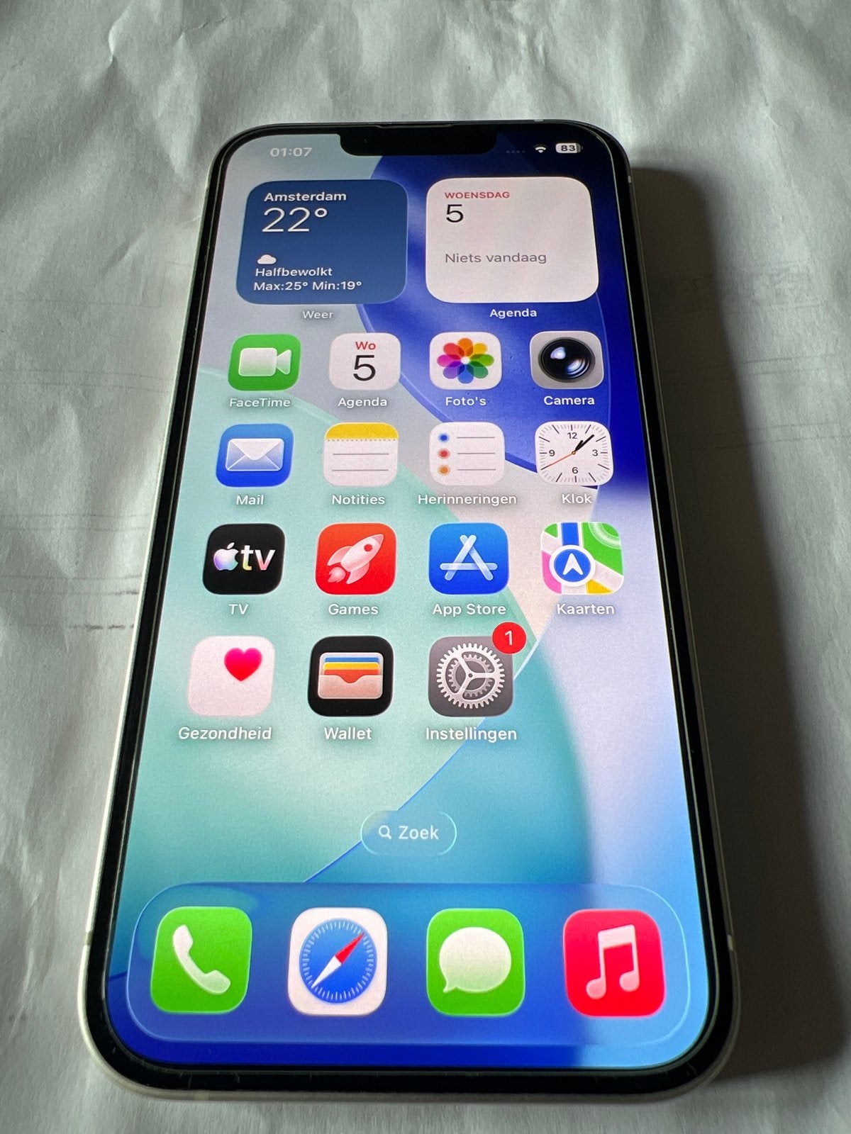 iPhone 13 wit, Ophalen, Wit, Zonder simlock, Zonder abonnement