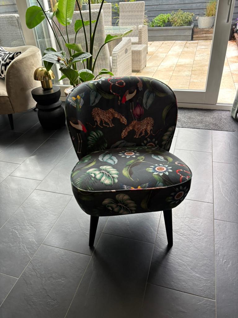 Sissy boy velvet jungle stoeltje, Huis en Inrichting, Ophalen, Zo goed als nieuw, Minder dan 75 cm, 50 tot 75 cm