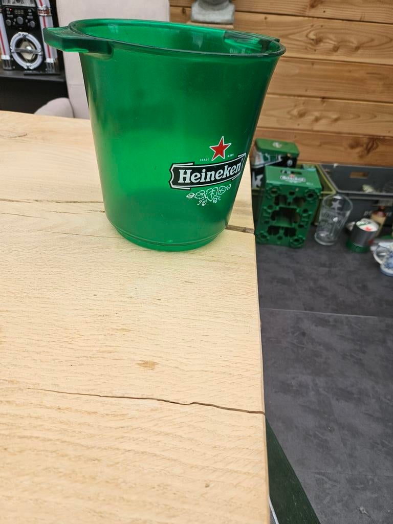 Heineken IJsemmer - Groen, Ophalen of Verzenden, Gebruikt, Overige typen, Heineken