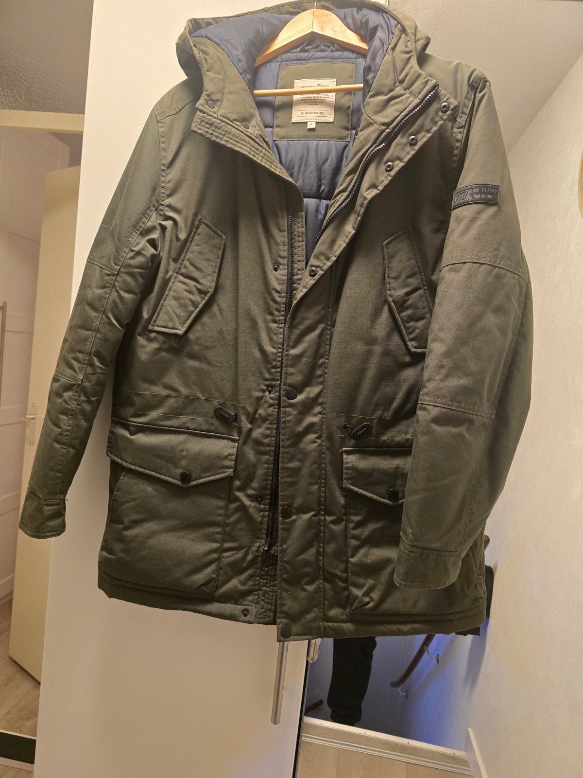 Tom Tailor Denim winterjas - Groen - Maat XL, Ophalen, Tom Tailor Denim, Maat 56/58 (XL), Zo goed als nieuw