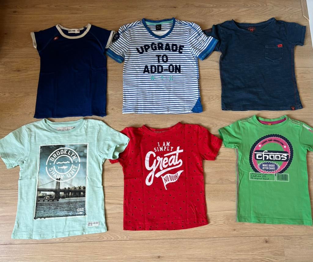 Pakket van 6 T- shirts, diverse merken maat 98/104, Ophalen of Verzenden, Zo goed als nieuw, Jongen, Shirt of Longsleeve