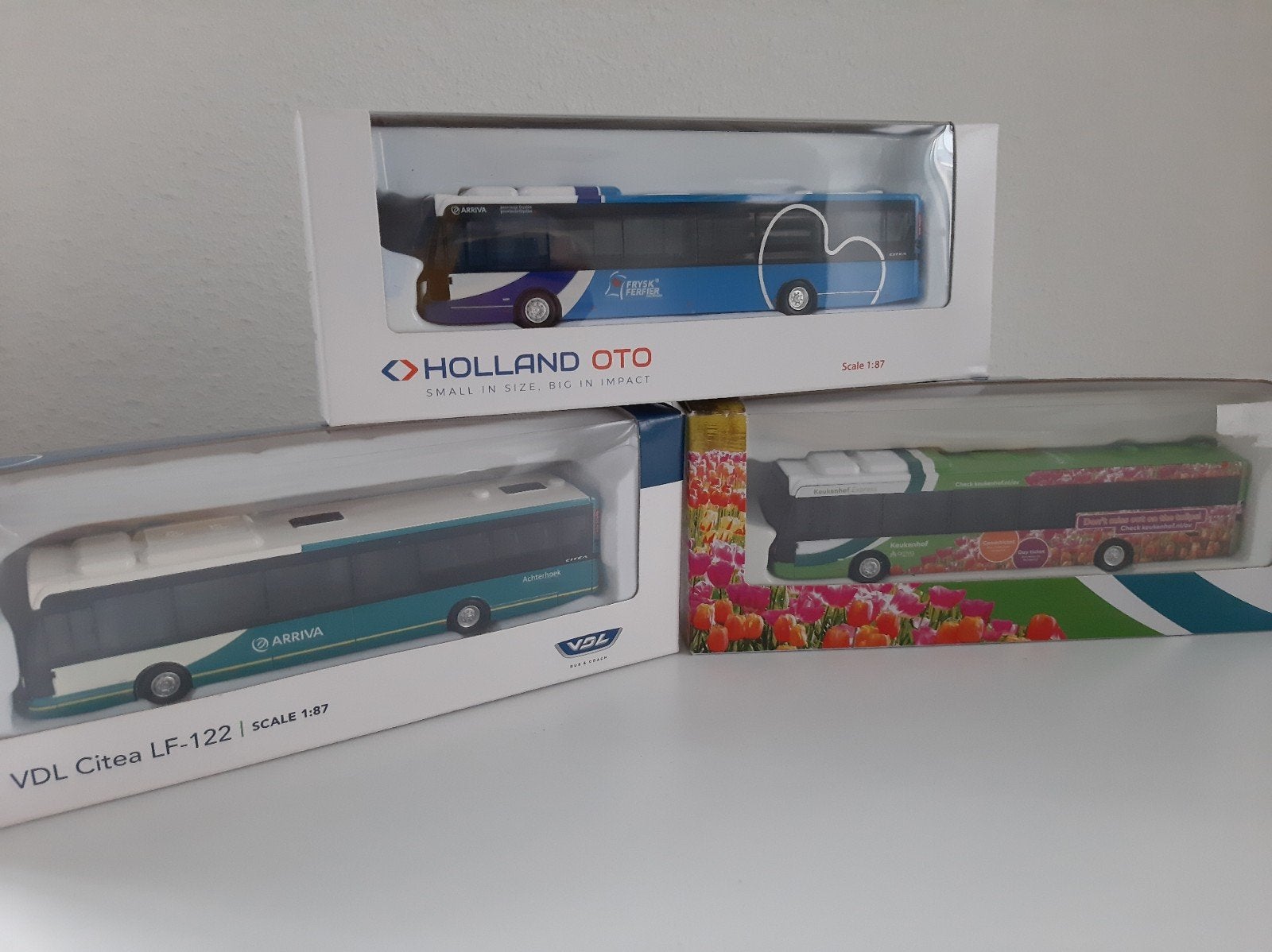 Te koop: 3x ARRIVA VDL 1:87, Ophalen of Verzenden, Nieuw, Bus of Vrachtwagen, Overige merken