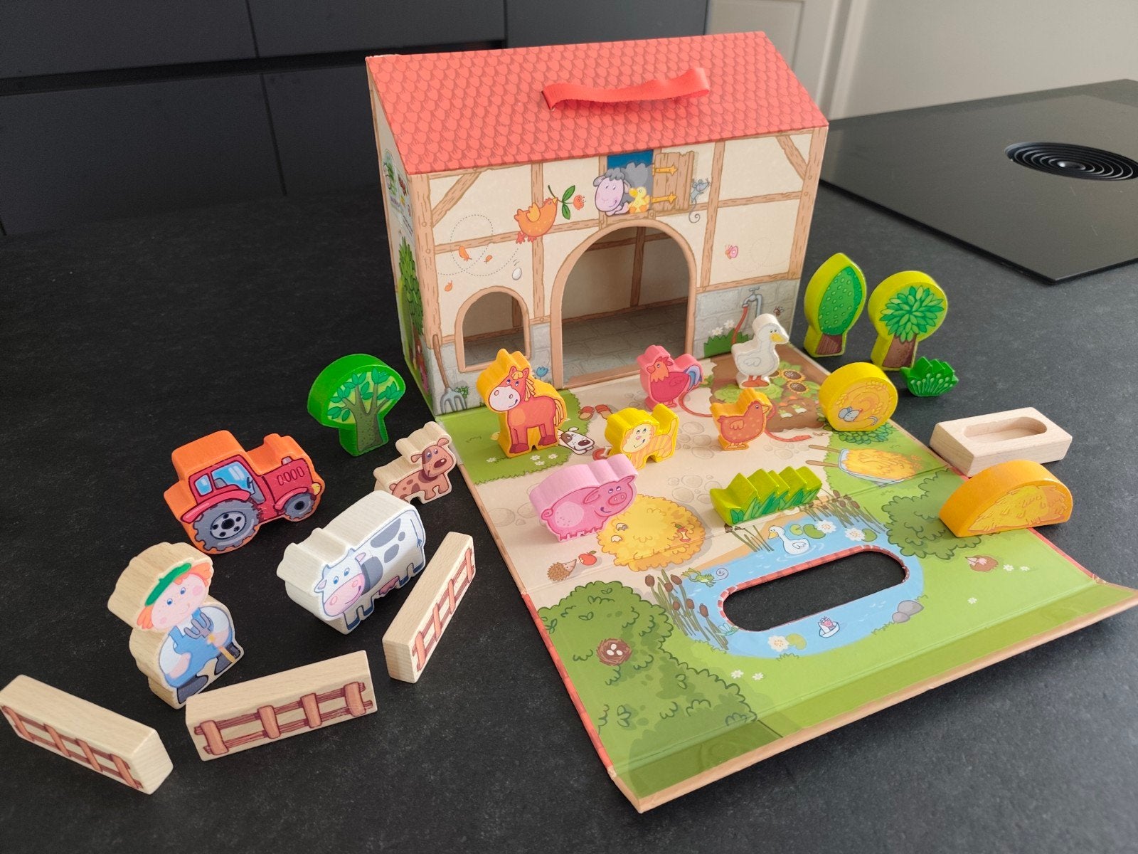 Haba Speelboerderij, Kinderen en Baby's, Speelgoed | Babyspeelgoed, Ophalen of Verzenden, Gebruikt, Overige typen