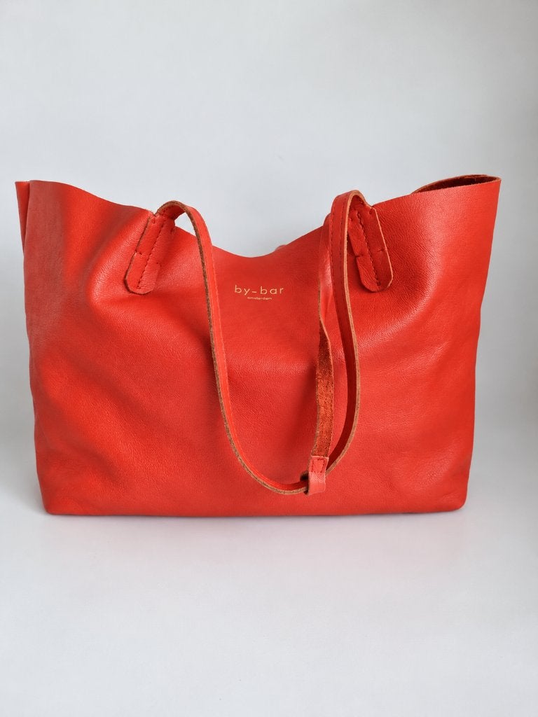 By-Bar Sofia Bag | Poppy Red | Rundleer |, Verhip-vintage.nl, Ophalen of Verzenden, Zo goed als nieuw, Info@verhip-vintage.nl