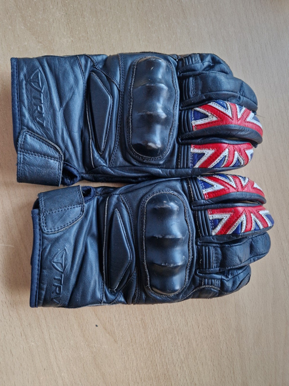 TRV Zachte Leren Zomerhandschoenen met Knokkelbescherming, Motoren, Ophalen of Verzenden, Tweedehands, Handschoenen, TRV