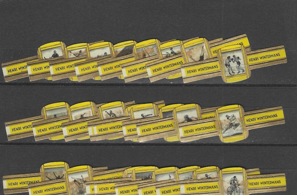reeks 2576  olym spelen  1-24    sigarenbanden, Ophalen of Verzenden, Zo goed als nieuw, Sigarenbandjes