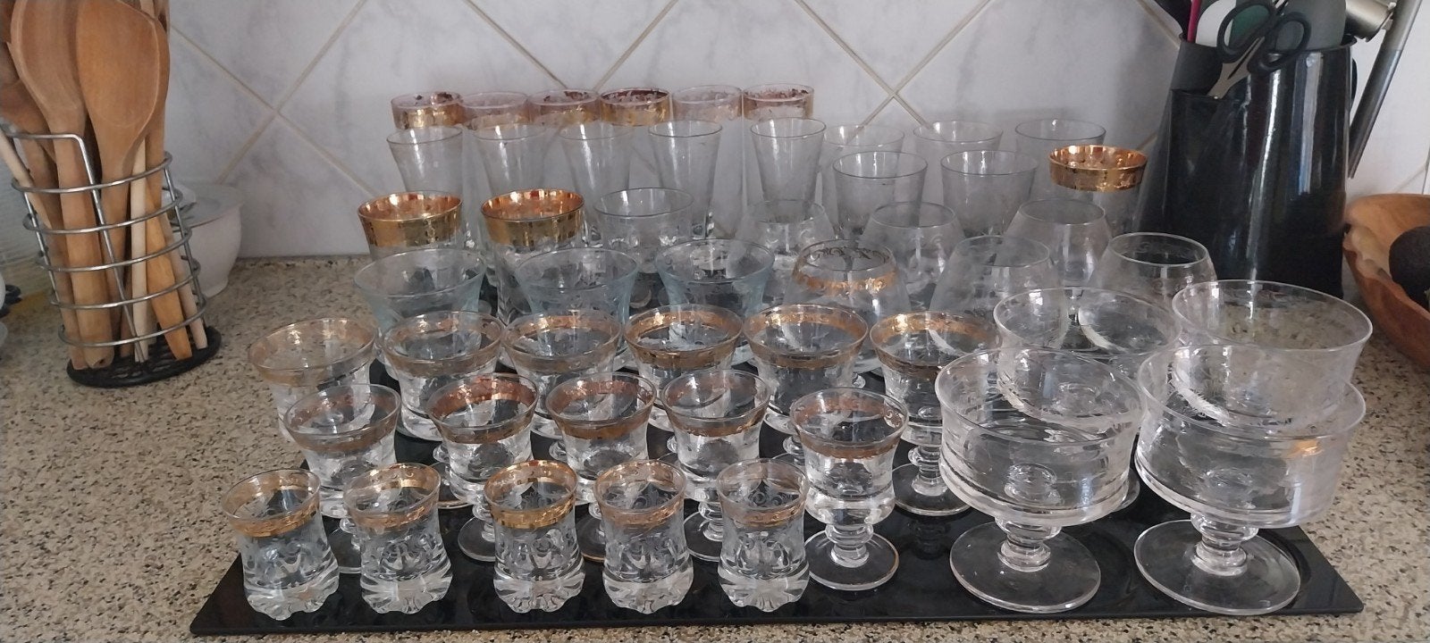 italiaans glasservies, Ophalen, Overige typen