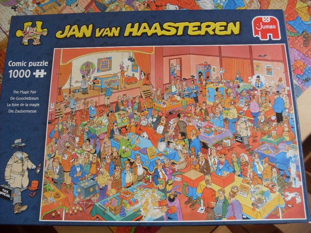 3 x J.v.Haasteren puzzels-, Ophalen, 500 t/m 1500 stukjes, Zo goed als nieuw, Legpuzzel
