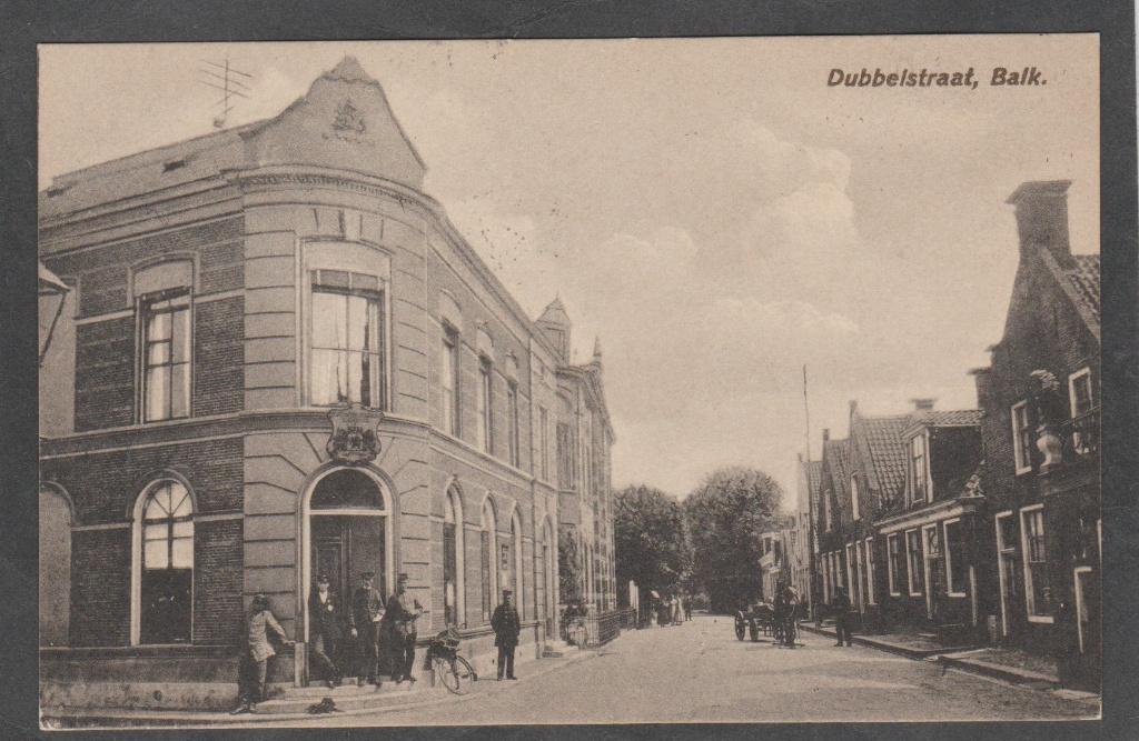 balk dubbelstraat, Verzenden, Voor 1920, Gelopen, Friesland