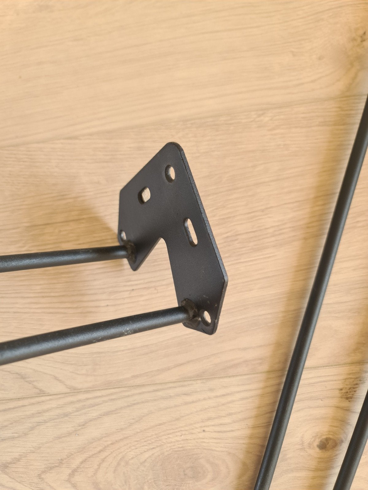 Set van 4 zwarte hairpin tafelpoten, Ophalen, Tafelpoot, Minder dan 50 cm, Gebruikt