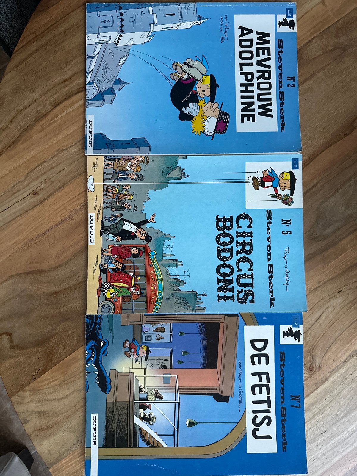 Steven Sterk stripboeken - Nrs. 2, 5 en 7, Meerdere stripboeken, Ophalen of Verzenden, Gelezen