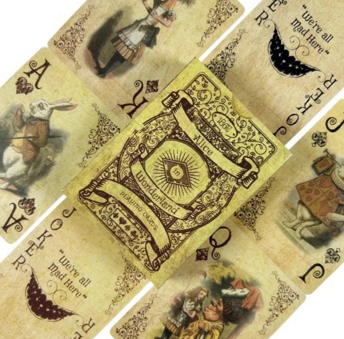 Alice in Wonderland speelkaarten / poker set (54 kaarten), Ophalen of Verzenden, Nieuw, Speelkaart(en)