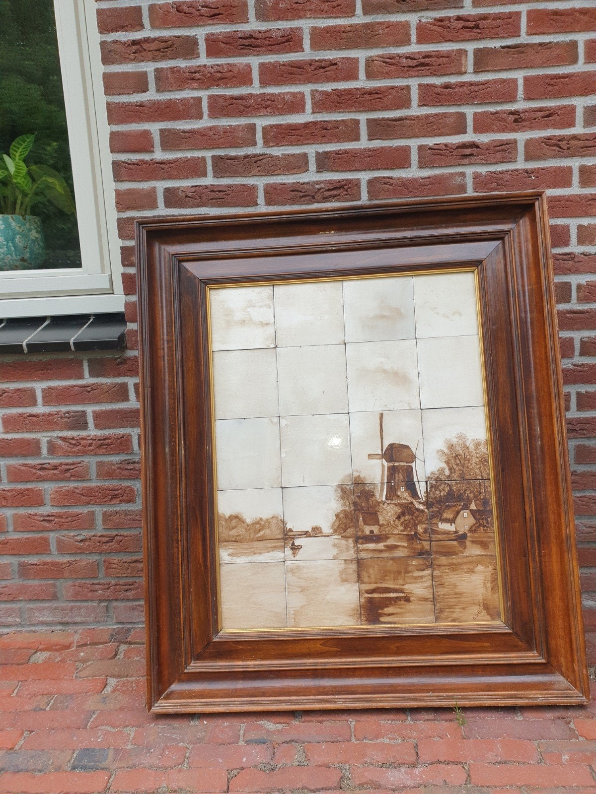 Antiek tegeltableau, Ophalen