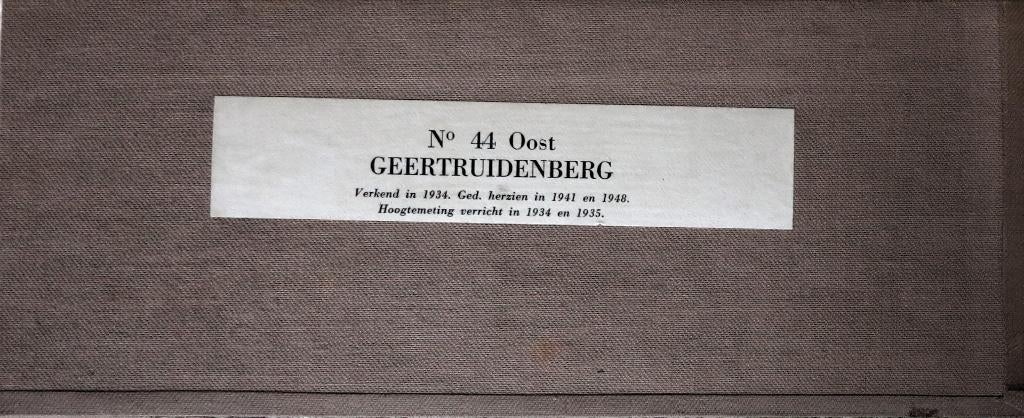 Stafkaart Geertruidenberg Oost, Boeken, Topografische Dienst Nederland, Ophalen of Verzenden, 1800 tot 2000, Nederland