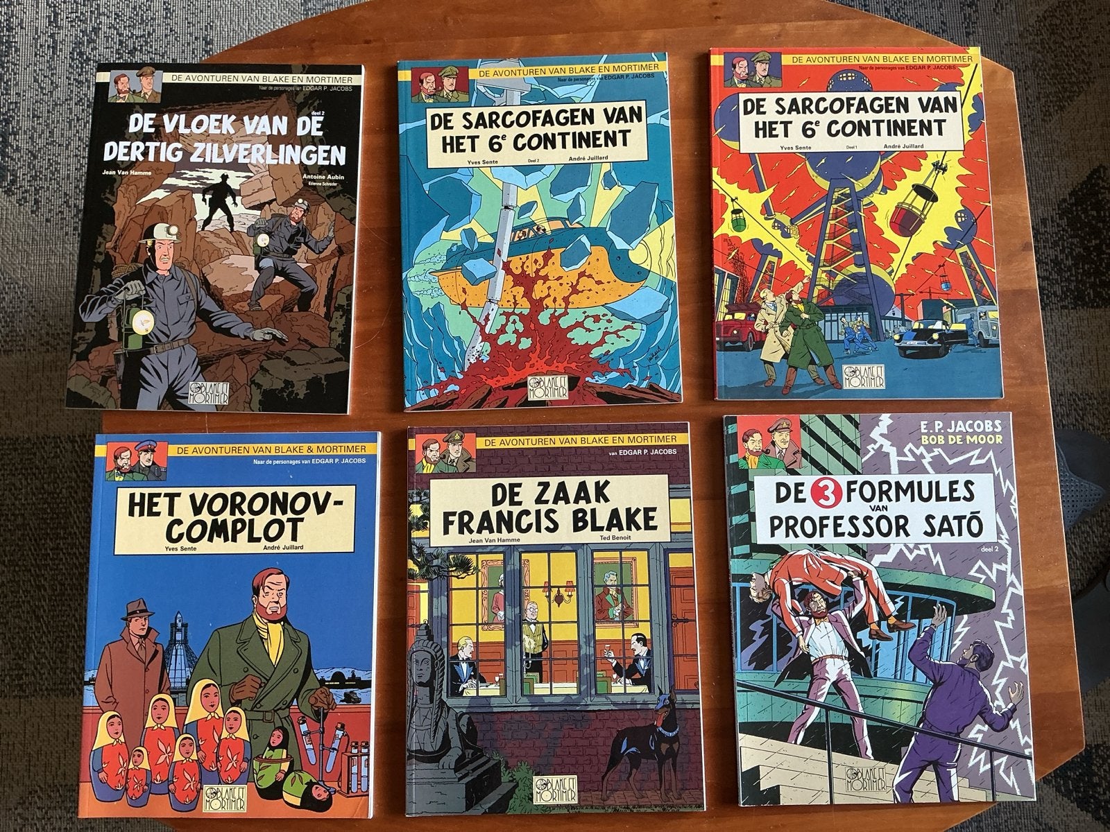 Blake en Mortimer stripboeken - 6 delen, Meerdere stripboeken, Ophalen of Verzenden, Gelezen