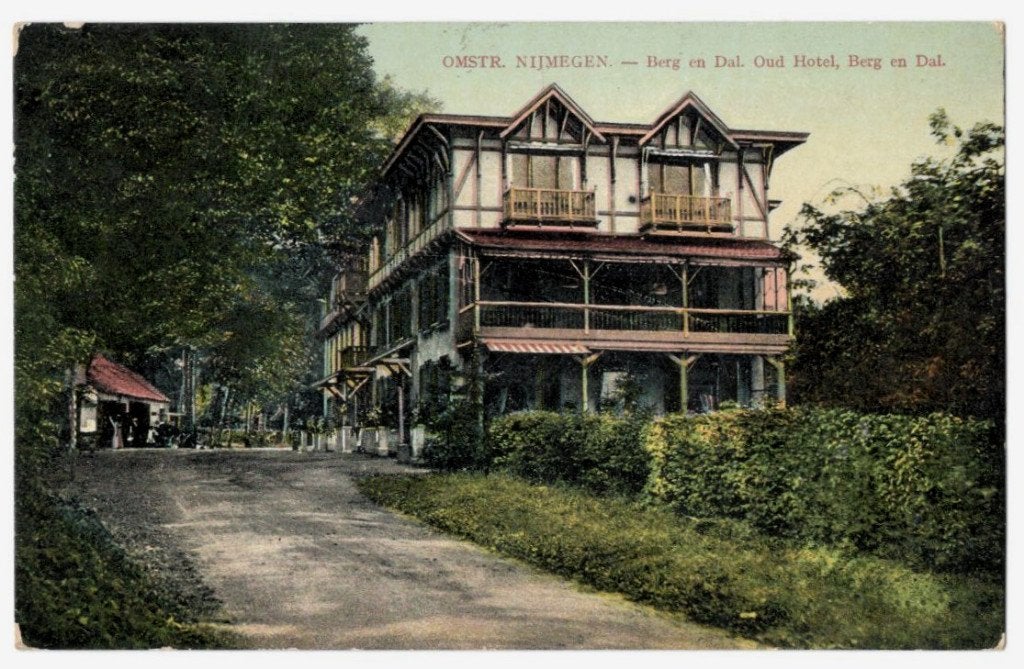Ansichtkaart Nijmegen, Berg en Dal oud hotel, Ophalen, Voor 1920, Gelopen, Gelderland