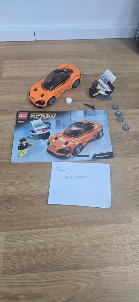 LEGO Speed Champions 75880 McLaren 720S compleet, Ophalen of Verzenden, Zo goed als nieuw