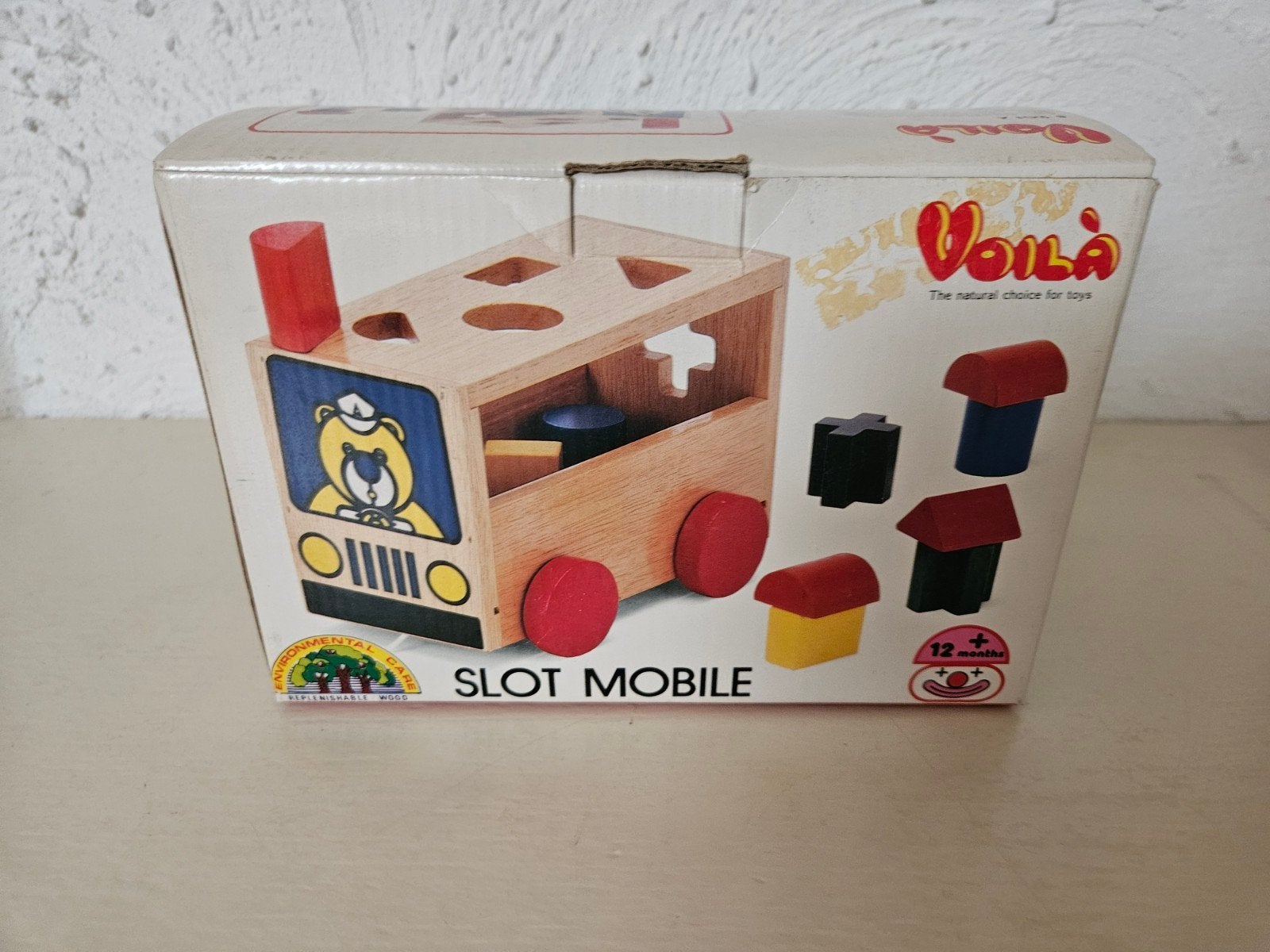 Blokkenbus van beuken hout, Kinderen en Baby's, Speelgoed | Houten speelgoed, Ophalen of Verzenden, Zo goed als nieuw, Overige typen