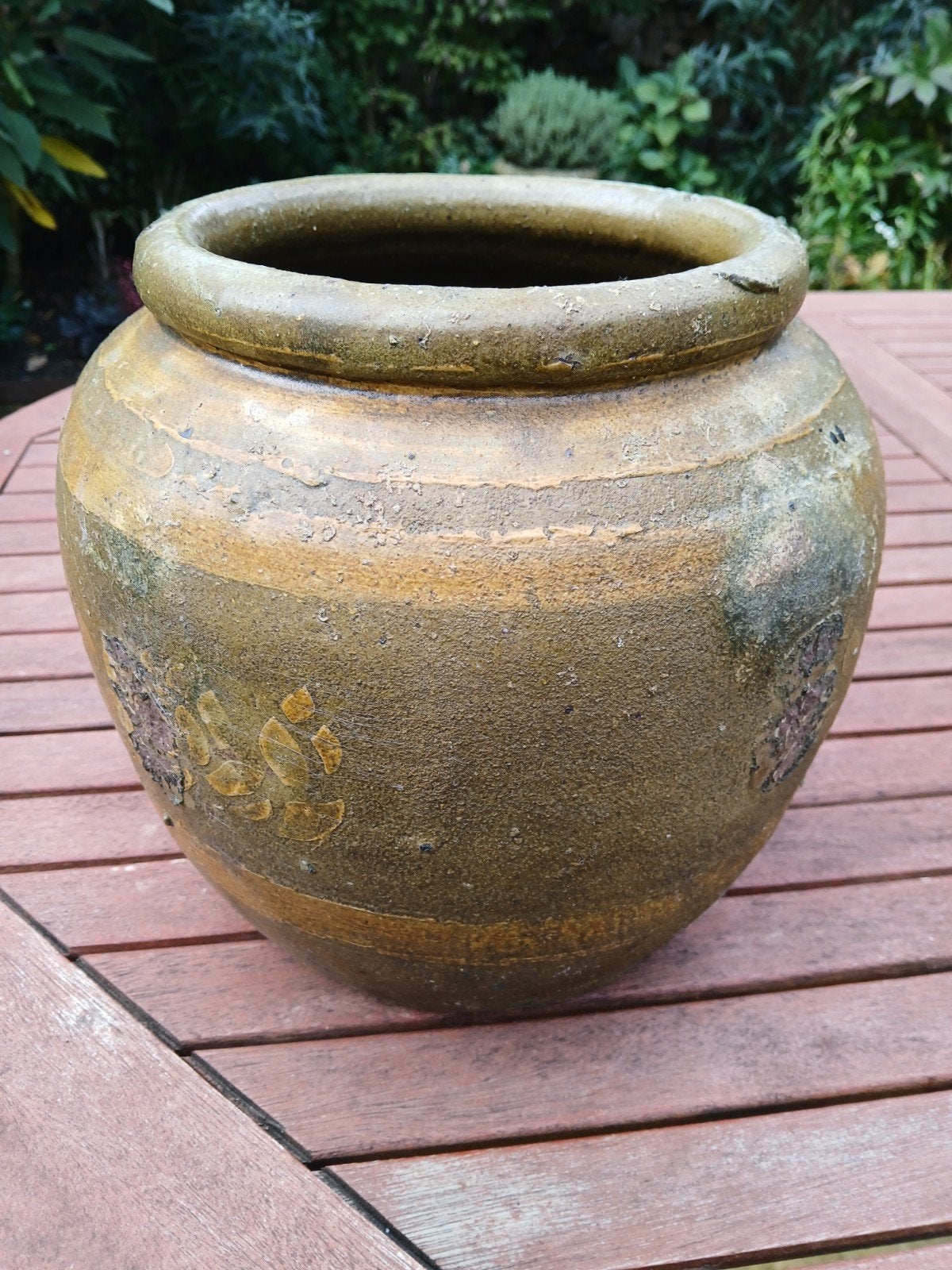 Antieke Chinese aardewerk voorraadpot 23 cm hoog, Ophalen