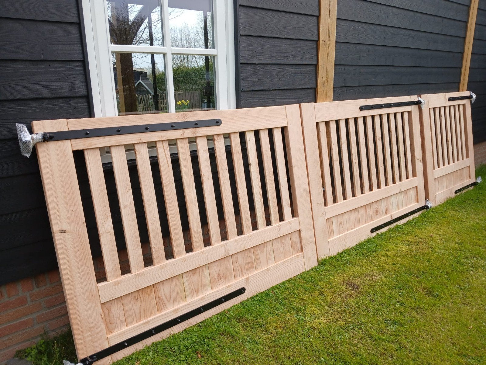 Notaris stijl toegangspoort- maatwerk - plaatsen mogelijk, Tuin en Terras, Ophalen, Nieuw, Hout, Tuinhek
