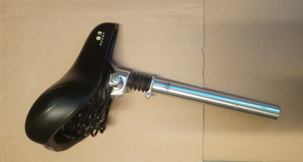Te koop Postmoderne verende zadelpen, Fietsen en Brommers, Frame, Zo goed als nieuw, Aluminium, Stadsfiets