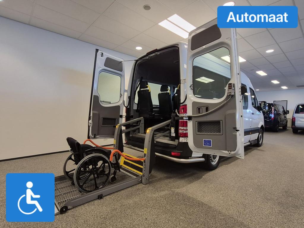 Mercedes Sprinter L2H2 Rolstoelbus Groepsvervoer Automaat, Automaat, 12 maanden, Gebruikt, Wit