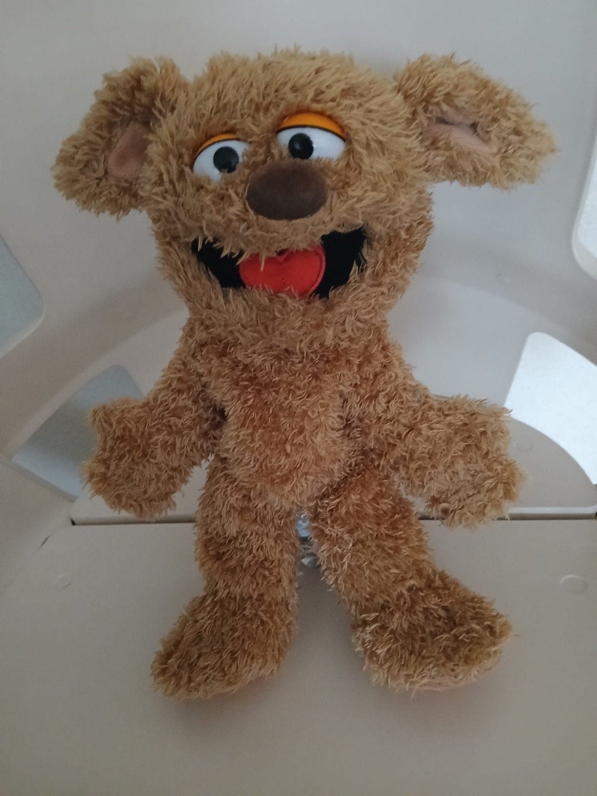 Sesamstraat Handpop Tommie 35 cm., Overige merken, Overige karakters, Zo goed als nieuw, Middelgroot (20 tot 80 cm)